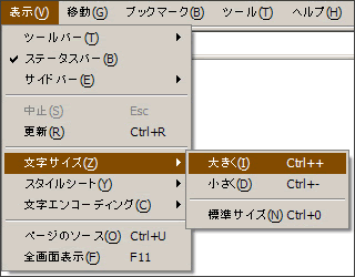 文字サイズ