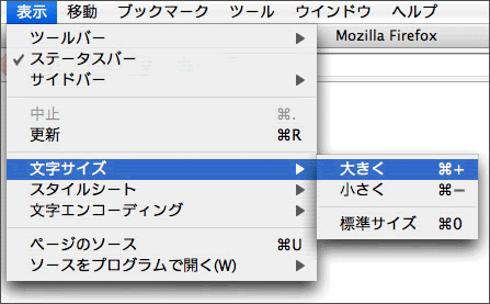 文字サイズ大きく